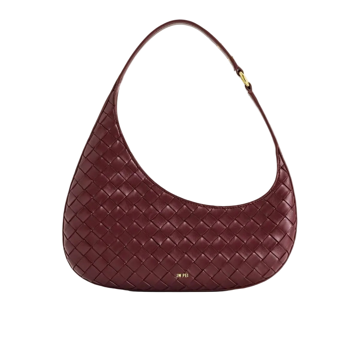 Harlee Weave Texture Shoulder Bag 
Burgundy