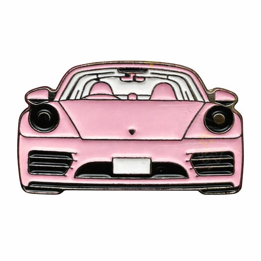 Pink Sports Car – Metal Phone Charm Sticker
