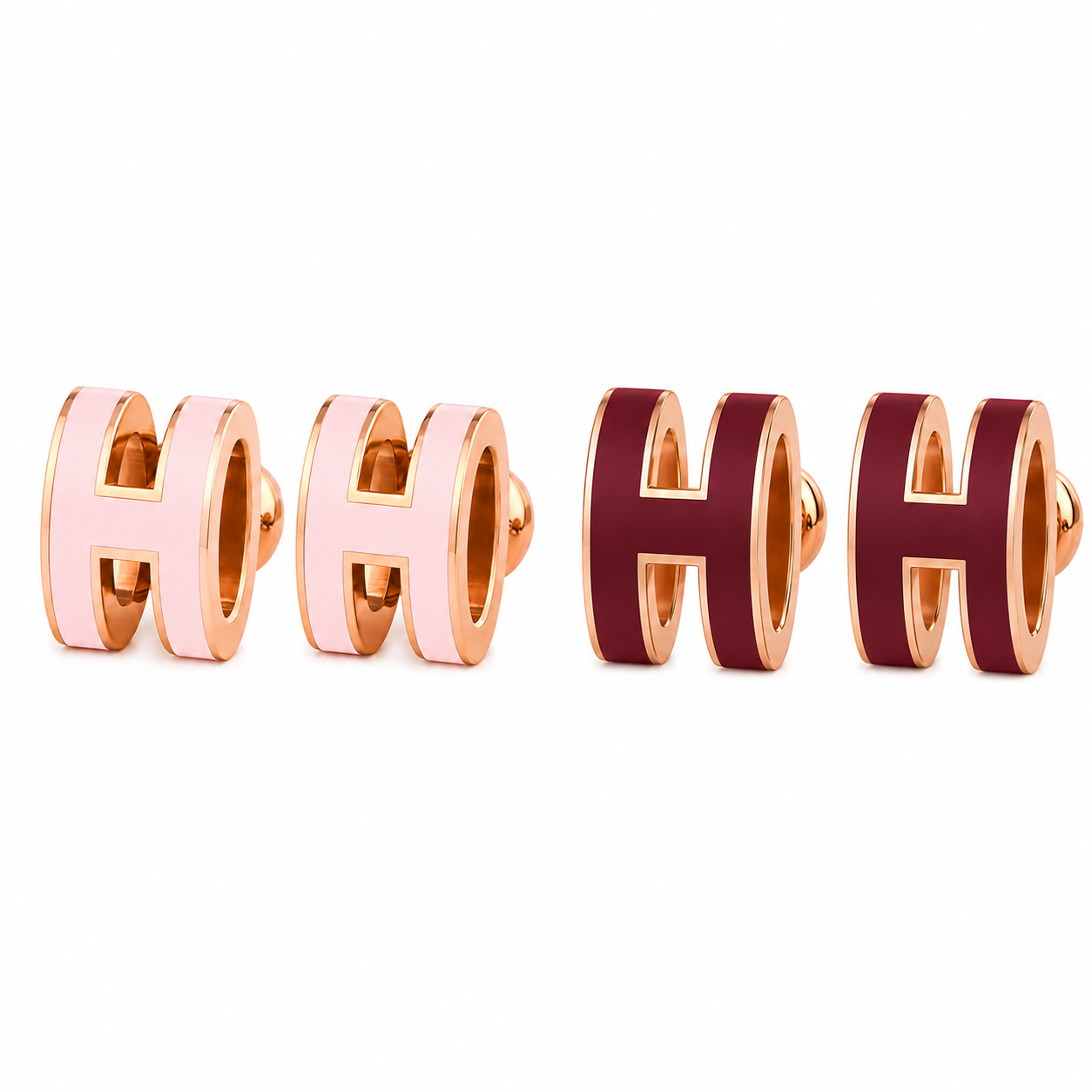 Hermès Mini Pop H Earrings - Gold