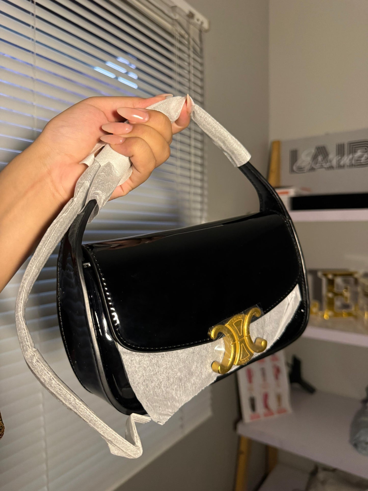 Celine Shine Shoulder Bag (Entire Box Packaging)