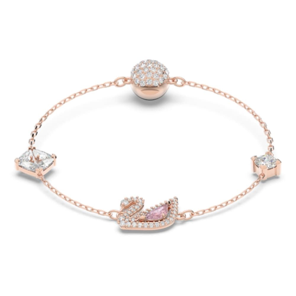 Swarovski Swan Bracelet, Pink, Rose-gold tone plated (Immediate Delivery Available) COME’S WITH BRANDED PACKAGING