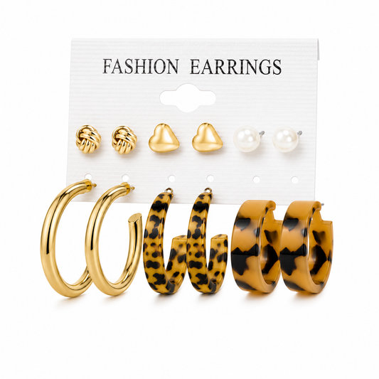 Everyday Elegance 9-Pair Earring Set