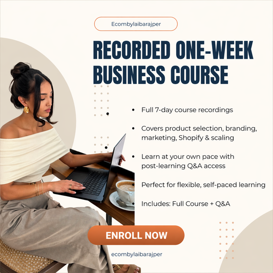 RECORDINGS OF THE ONE-WEEK BUSINESS COURSE