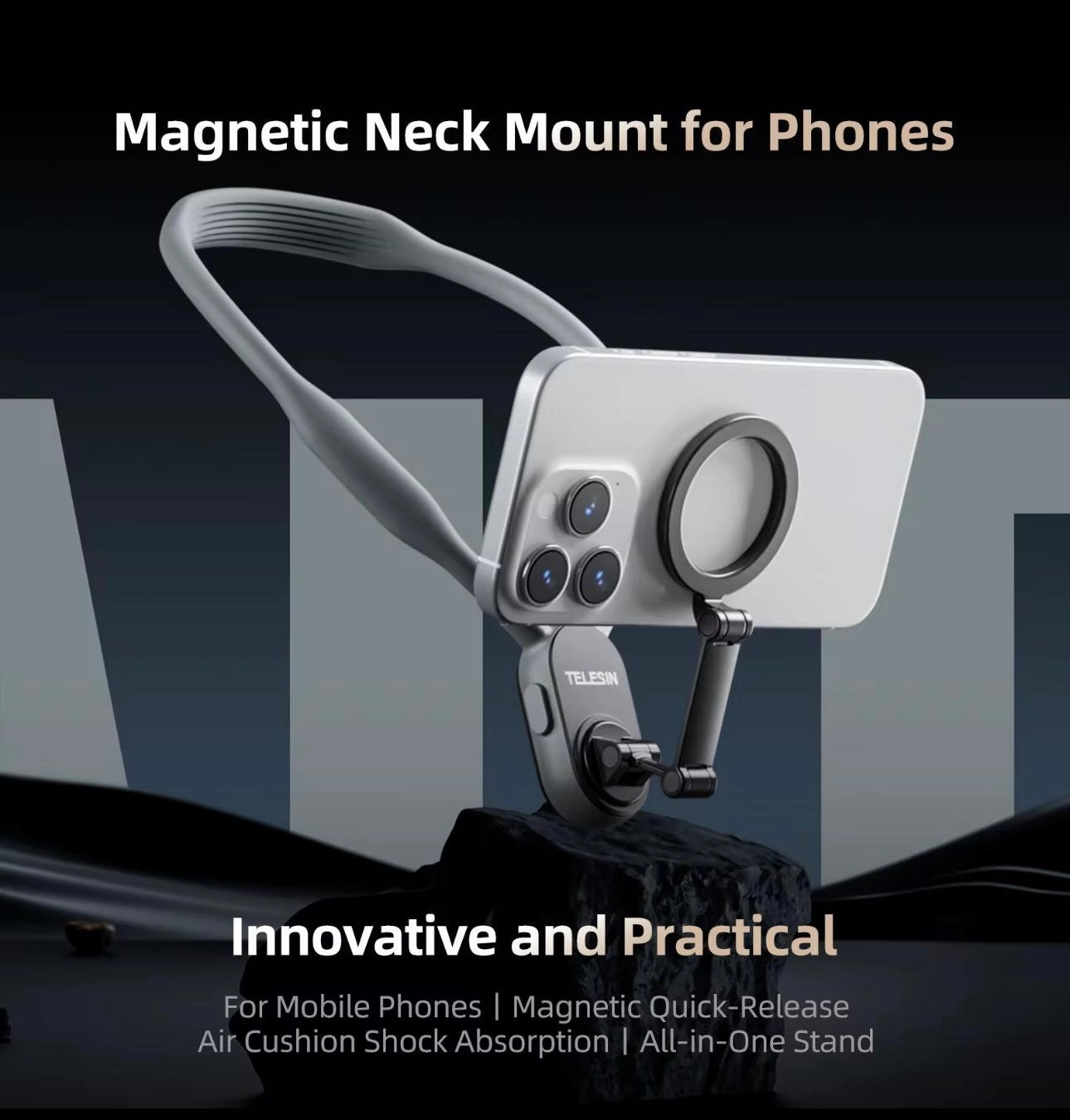 Magnetic Neck Mount for Phones (15-20 Days Delivery Time)
