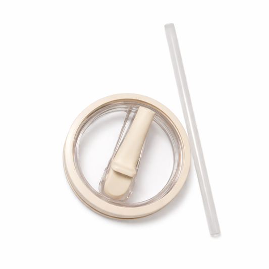 Spill proof cream colour lid 30oz