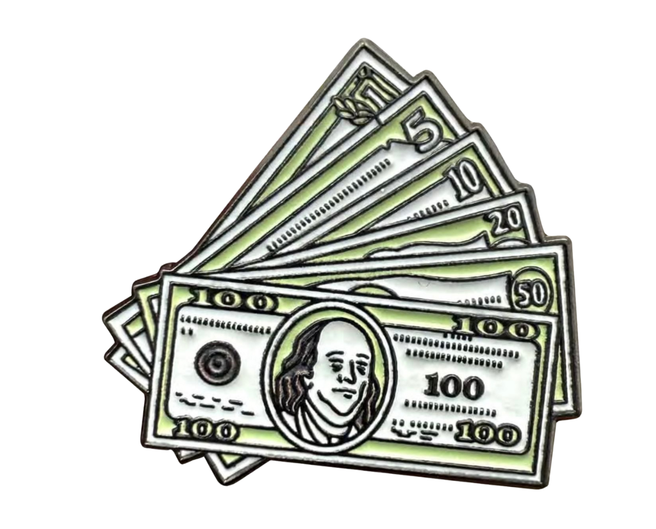 Money Stack (Dollar Bills) – 29×30mm  Metal Phone Sticker