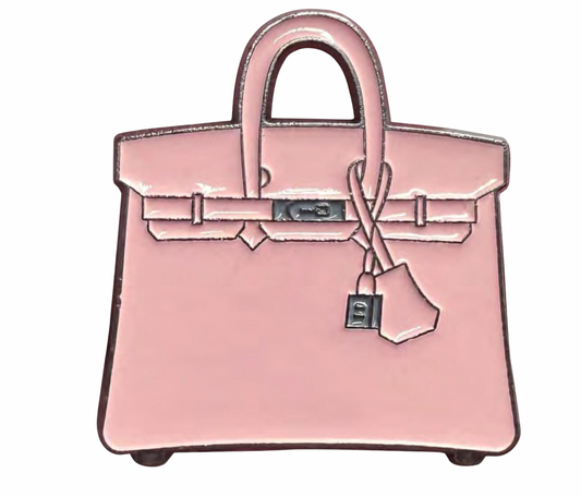 Hermès Birkin Pink Bag – 27.6×30mm   Metal Phone Sticker