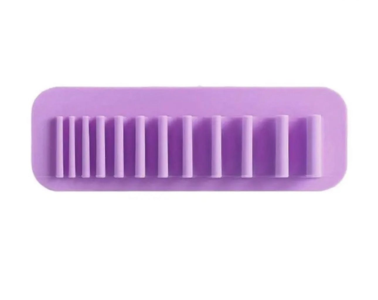 Silicone wall makeup brush holder