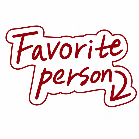 Favorite Person Quote Metal Phone Charm Sticker