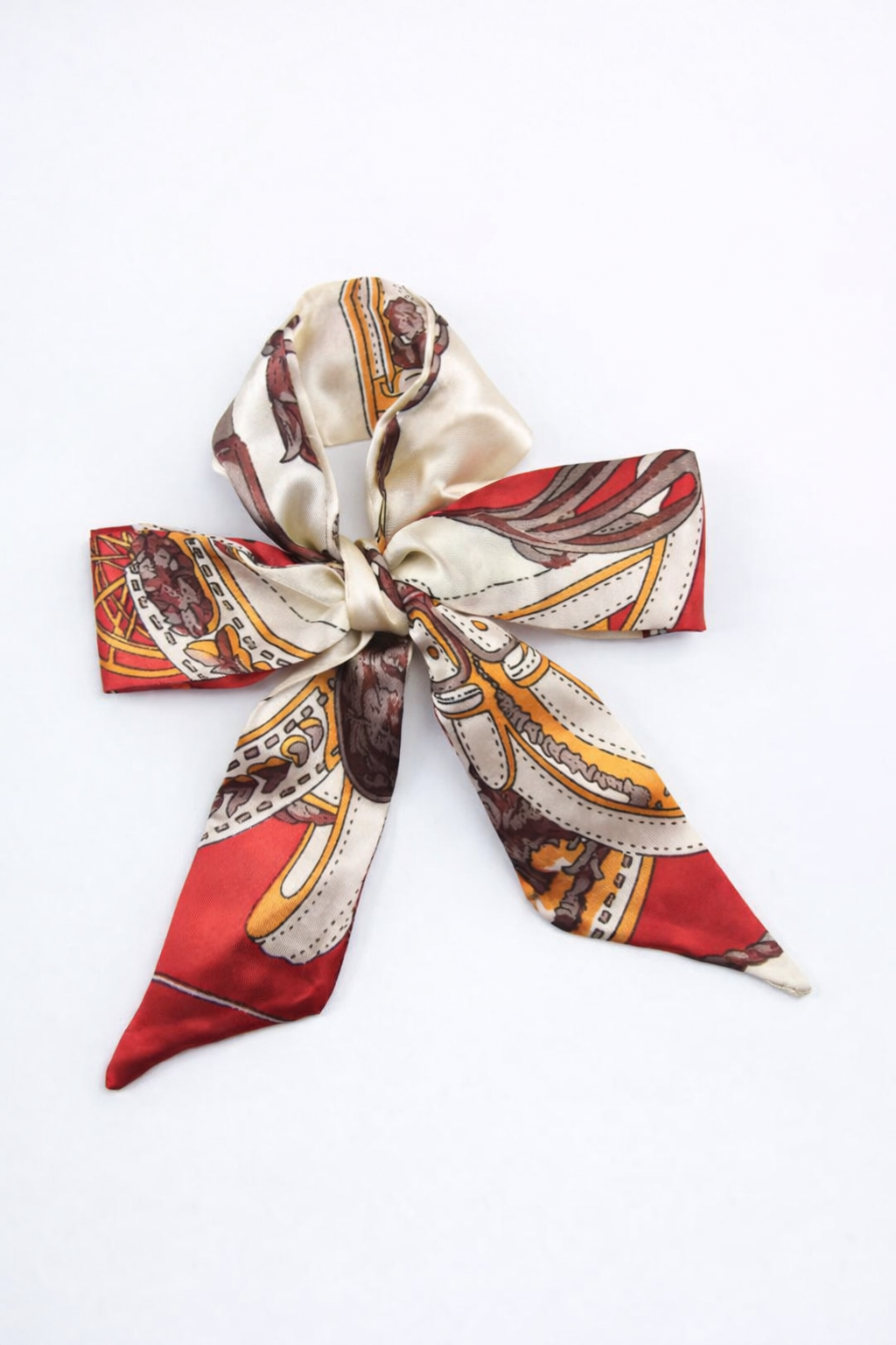 Crimson Heritage - Handbag twilly multipurpose silk scarf