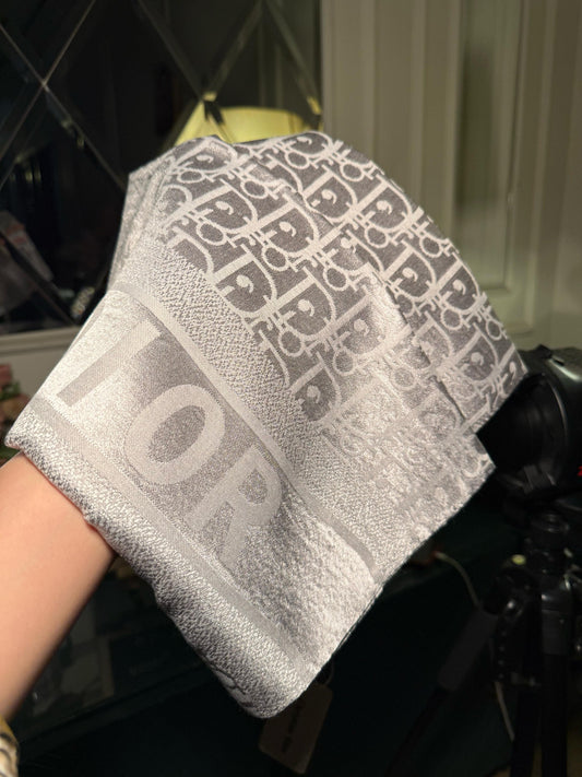 DIOR grey scarf/ stole (IMMEDIATE DELIVERY AVAILABLE)