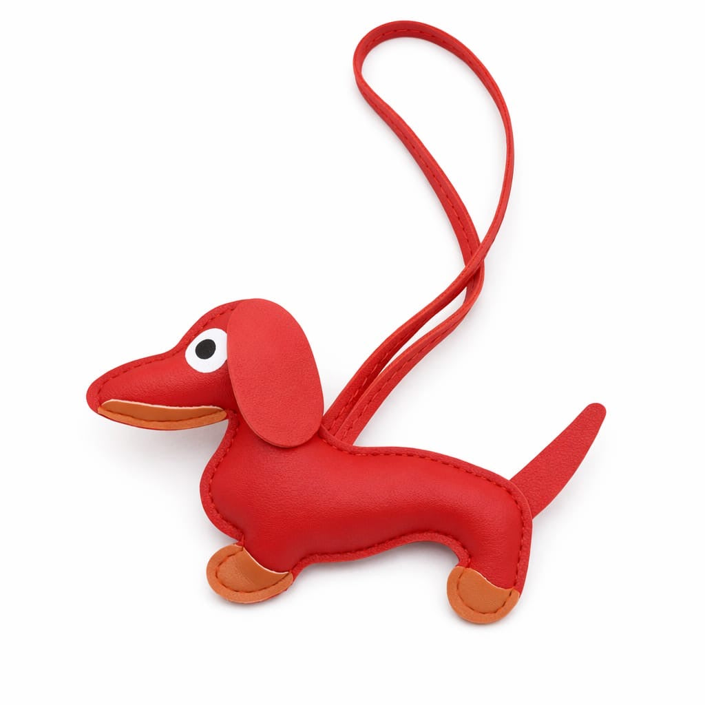 Dog bag charm keychain