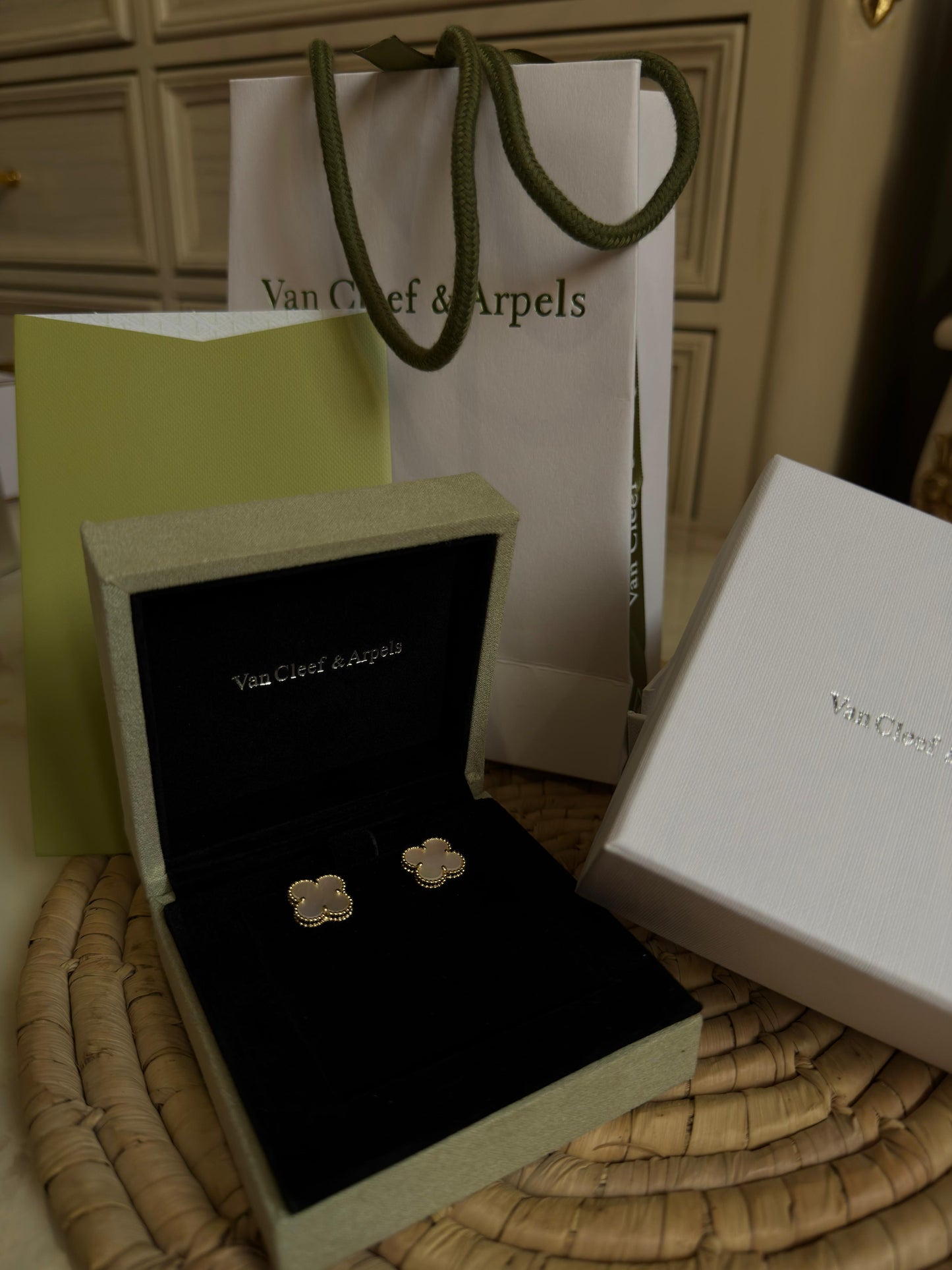 Van Cleef & Arpels- Vintage Alhambra earrings(with box & proper packaging)