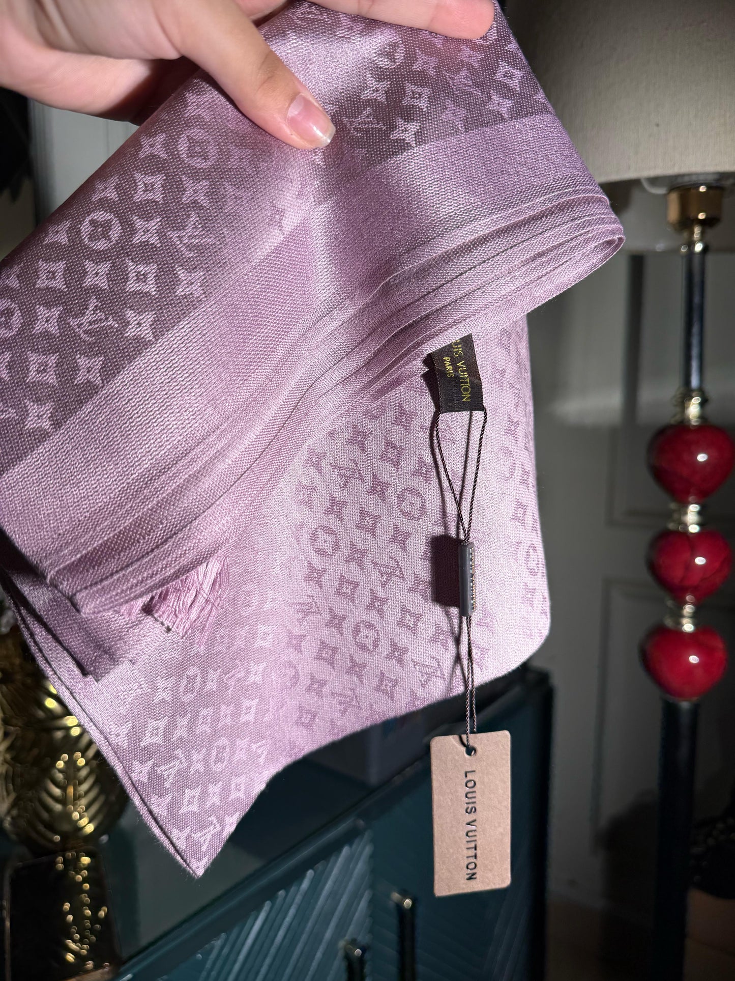 Lavender Louis Vuitton LV scarf/ stole (IMMEDIATE DELIVERY AVAILABLE)