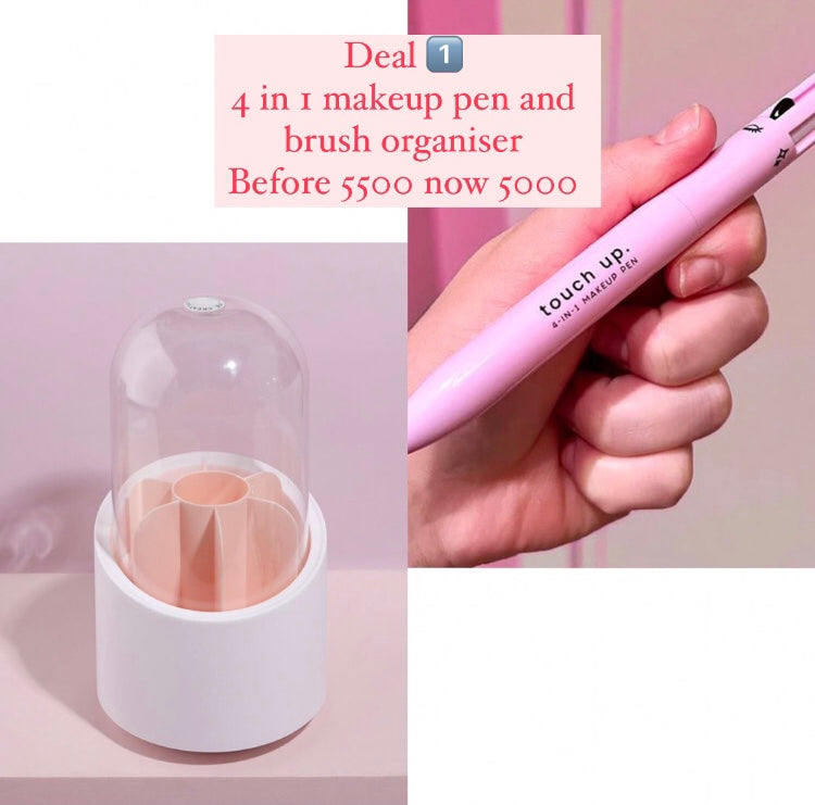 Makeup pen and brush organiser bundle