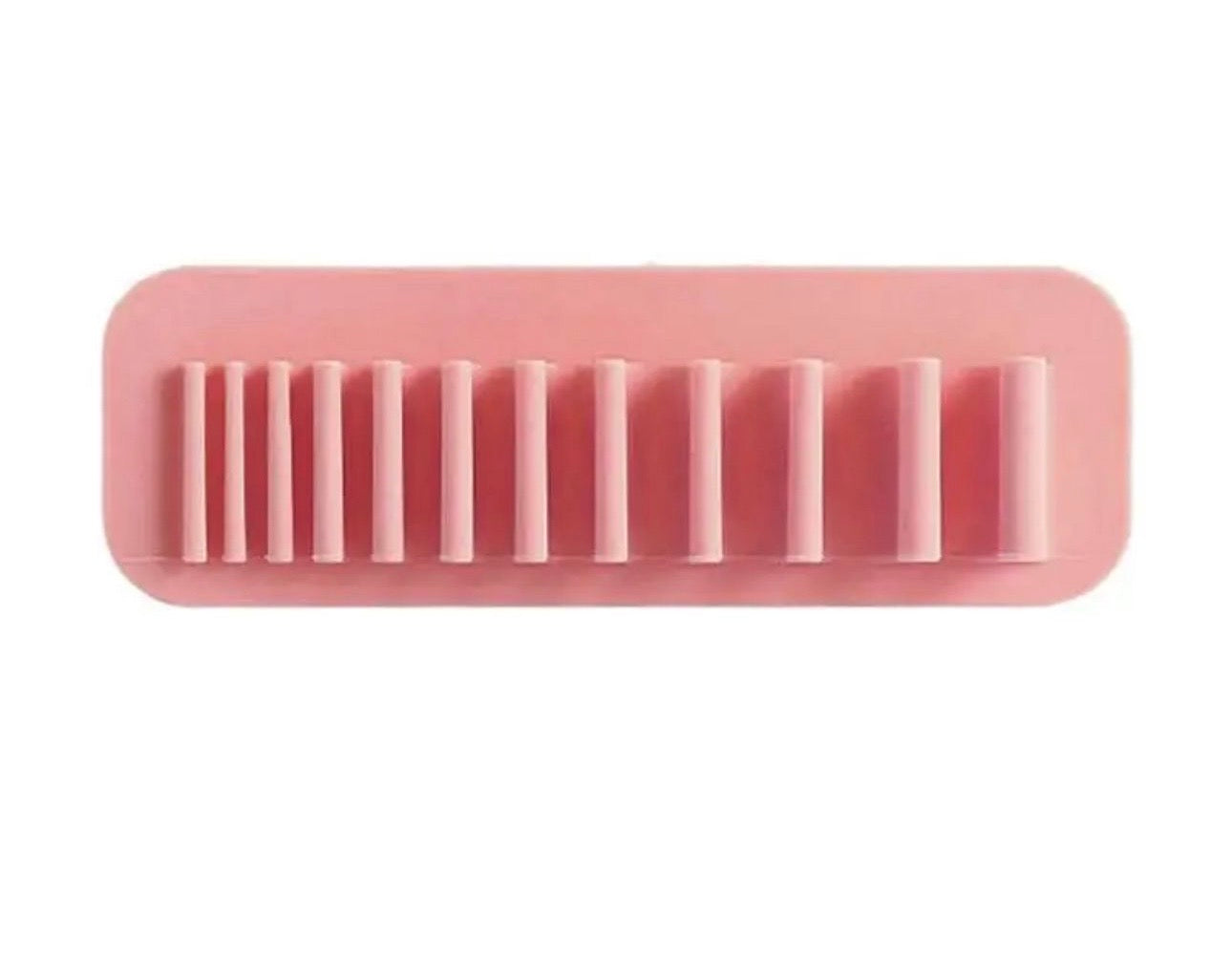 Silicone wall makeup brush holder