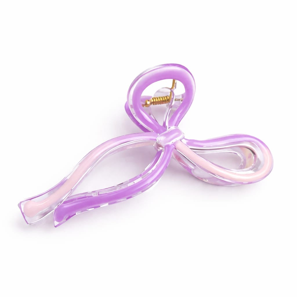 Ribbon Bow Hair Claw Clips