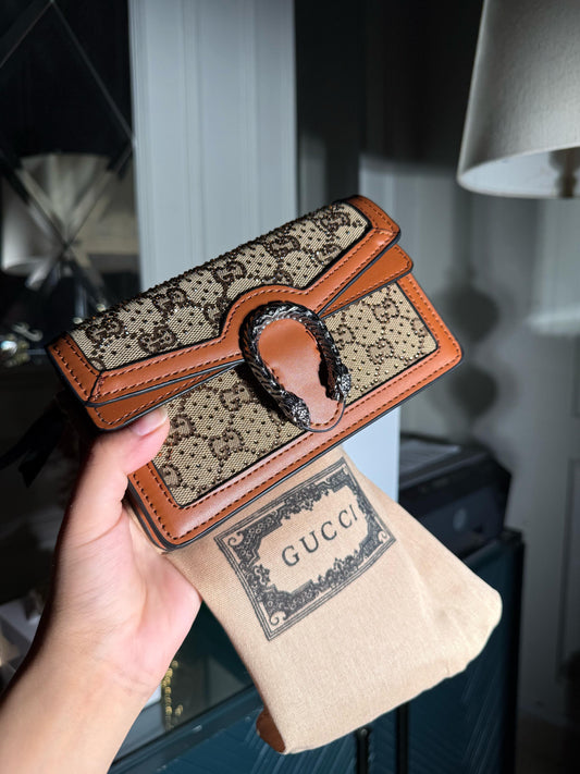 Canva Gucci Miguel studded bag (IMMEDIATE DELIVERY AVAILABLE)  (WITH BOX)