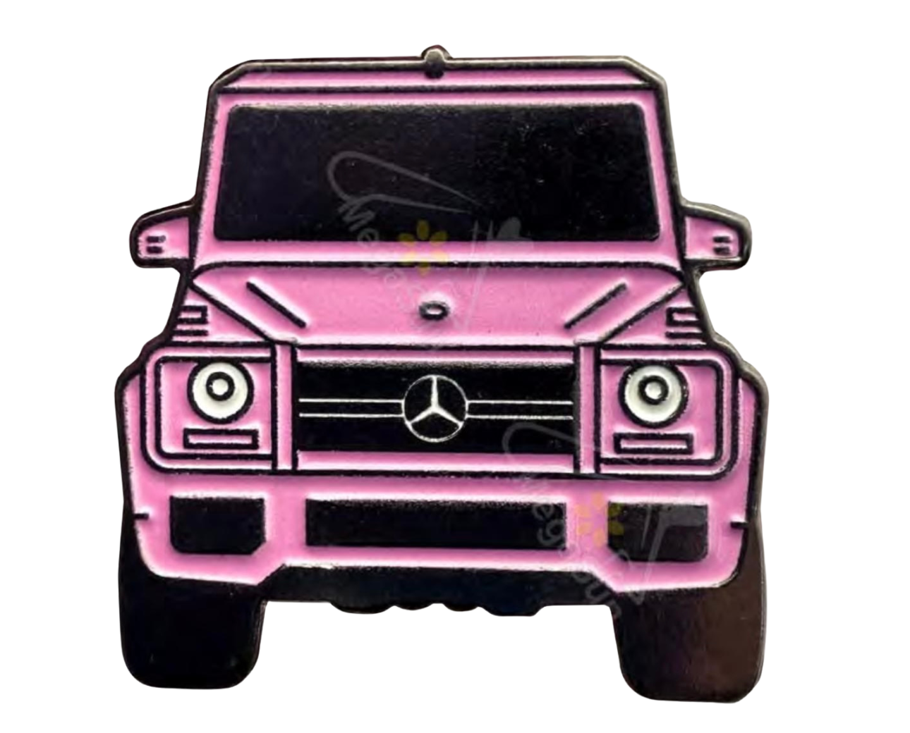 Pink Mercedes G-Wagon – 30×29.7mm Metal Phone Sticker