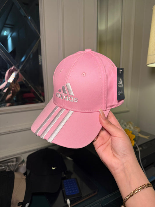 Pink adidas hat