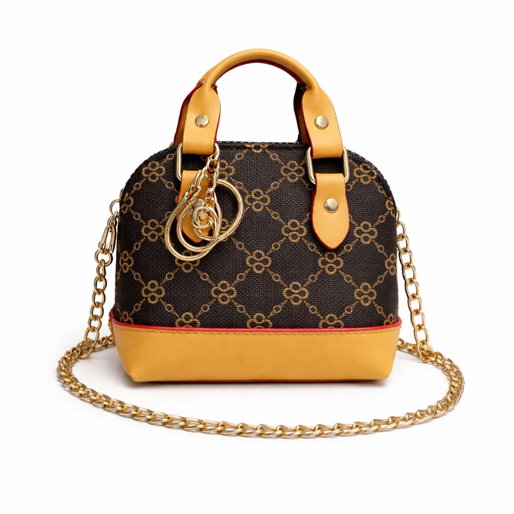 Mini bag charm key chain
