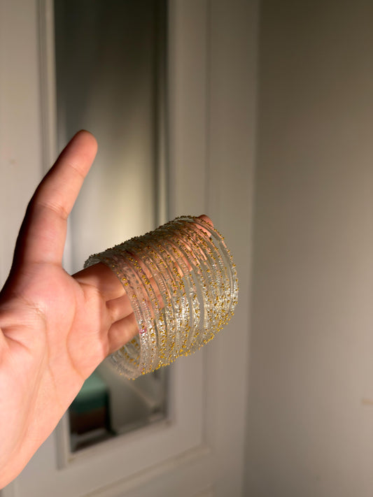 Transparent Indian Raindrop Bangles