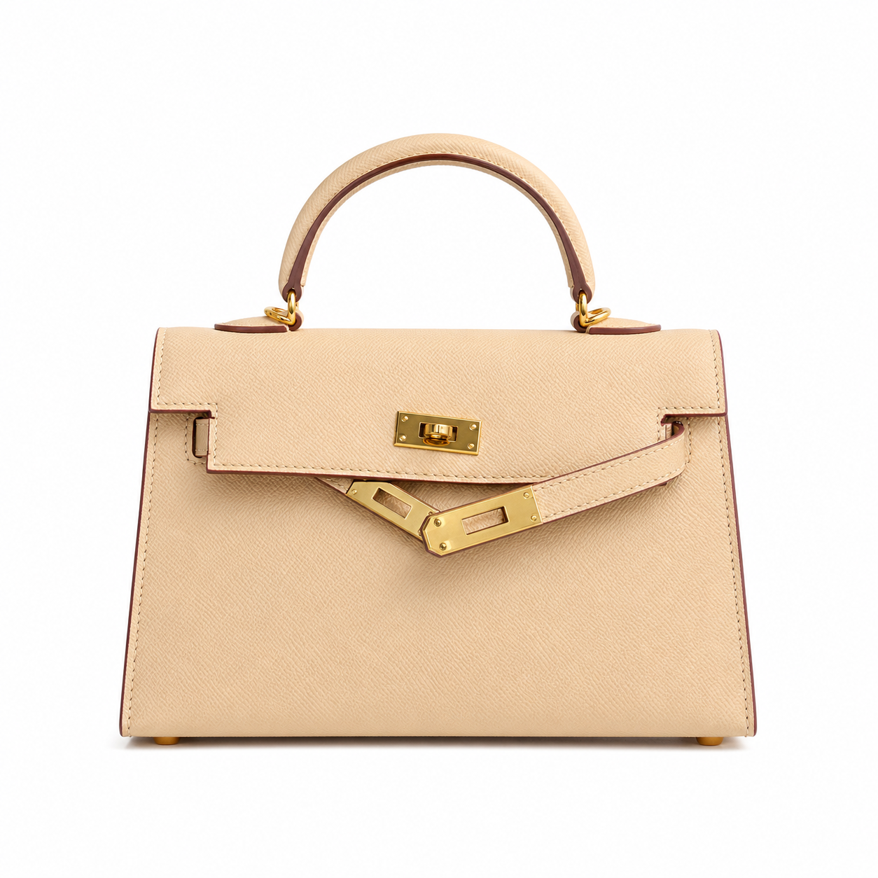 Mini Kelly Bag with Gold Hardware 20cm