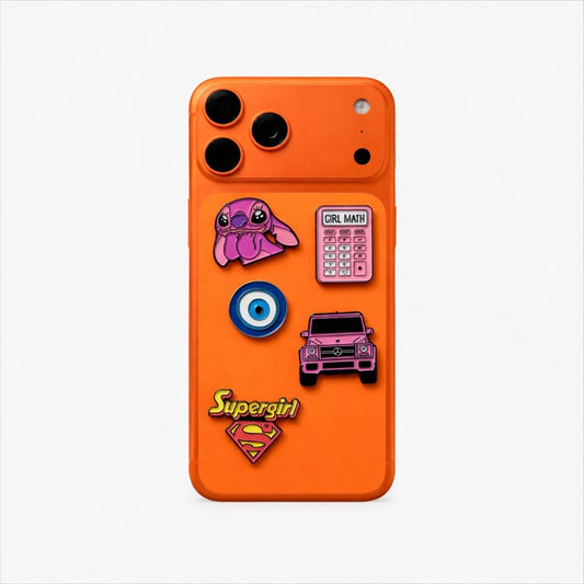 Metal Phone Charm Sticker Pack 
of 5 Bundle 6