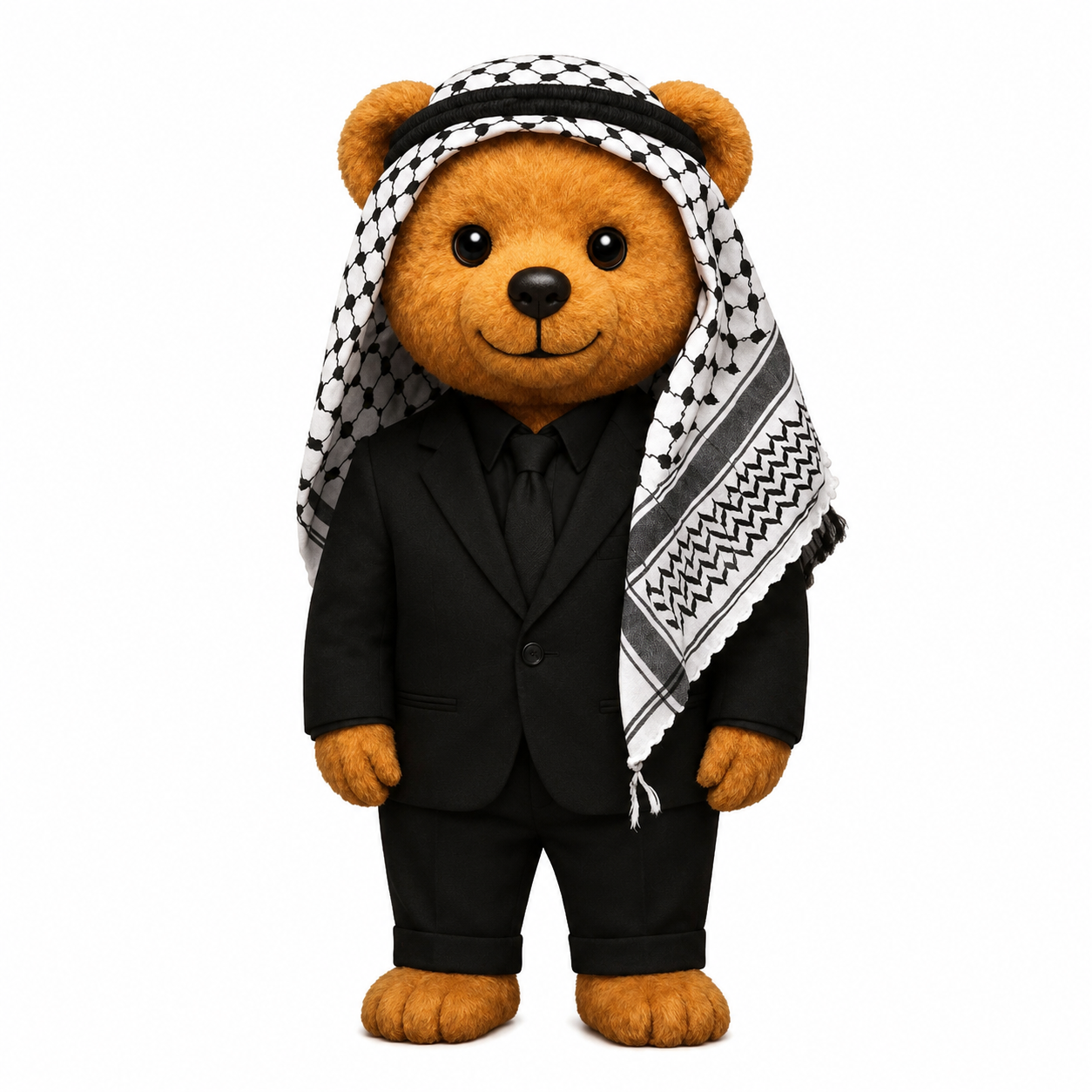 Arab Teddy Bear Metal Phone Charm Sticker