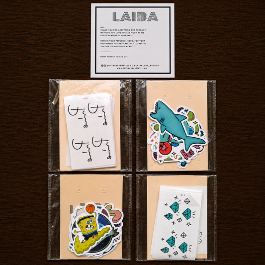 2 tattoo packs 10 sheet each pack) 2 sticker pack(10 sticker each pack) Value pack 6