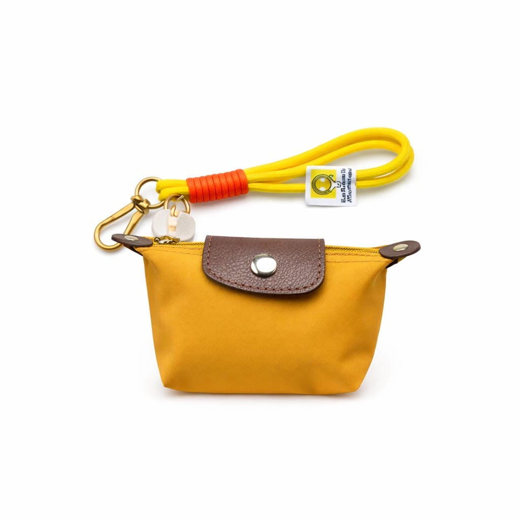 Longchamp mini bag charm keychain