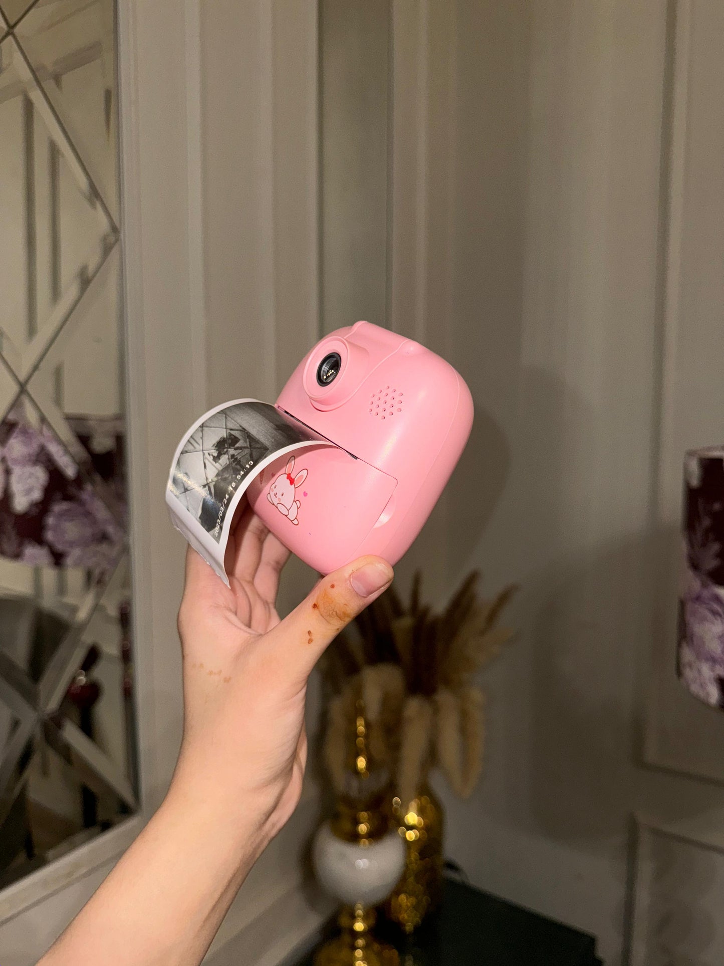 Pink 2in1 printer camera