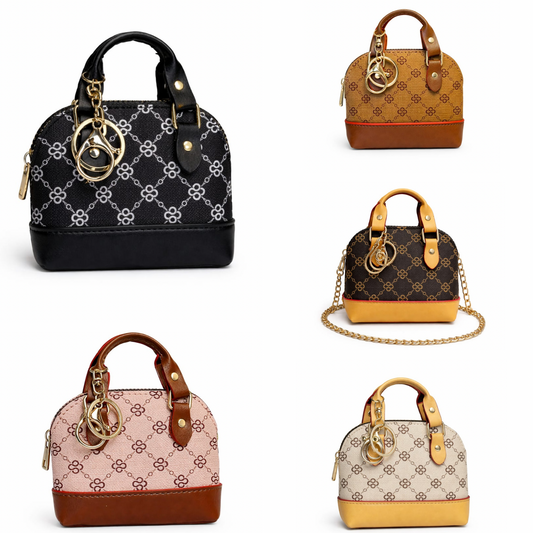 Mini bag charm key chain