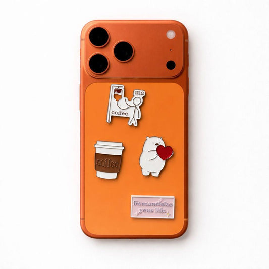 Metal Phone Charm Sticker Pack 
of 4 Bundle 17