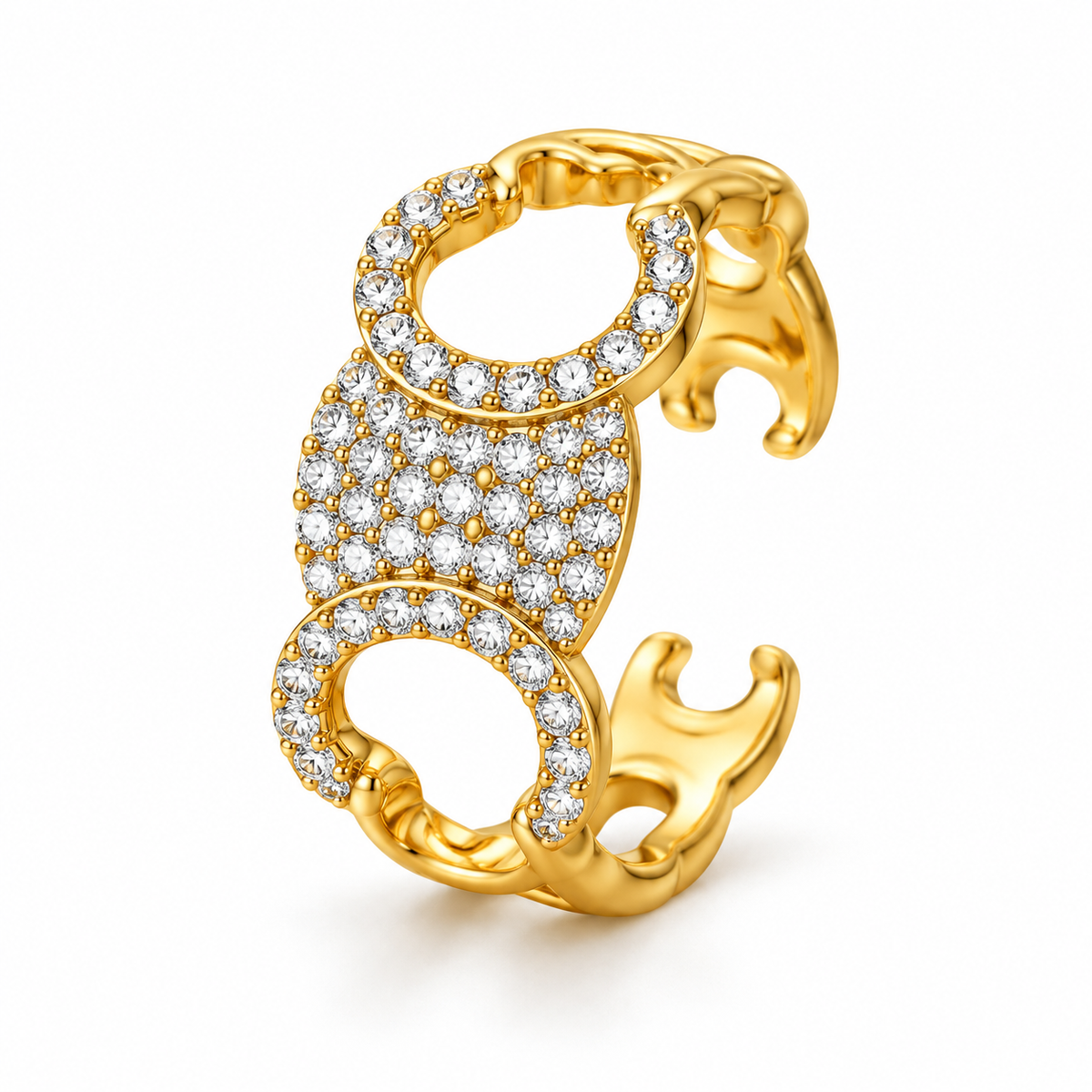 Luxe Adornments Collection adjustable table ring (Laibaessentials packaging)