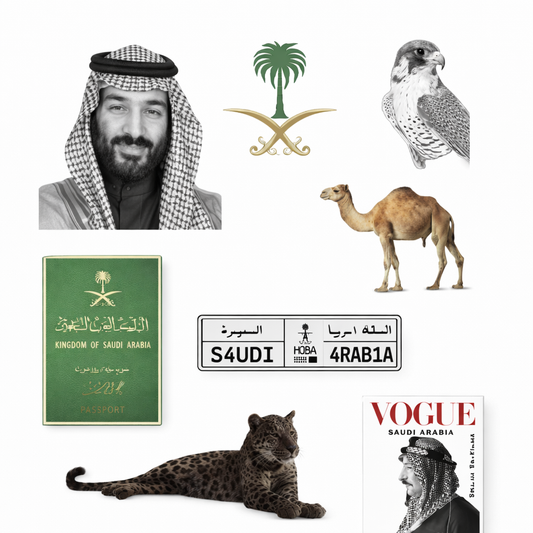 Saudi Royal Aesthetic Phone & Laptop Sticker Sheet