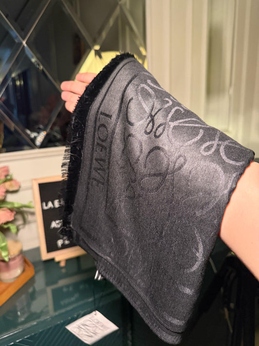 LOEWE Black scarf/ stole (IMMEDIATE DELIVERY AVAILABLE)