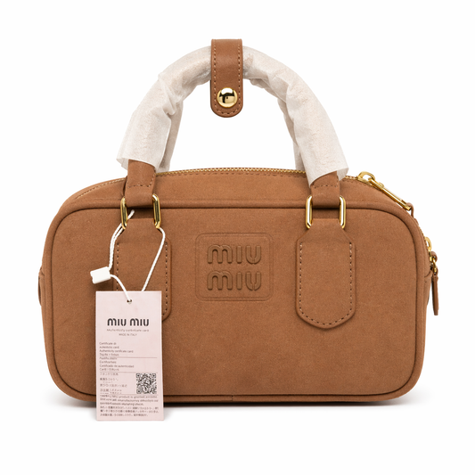 Miu Miu Leather Top Handle Bag(With Box)