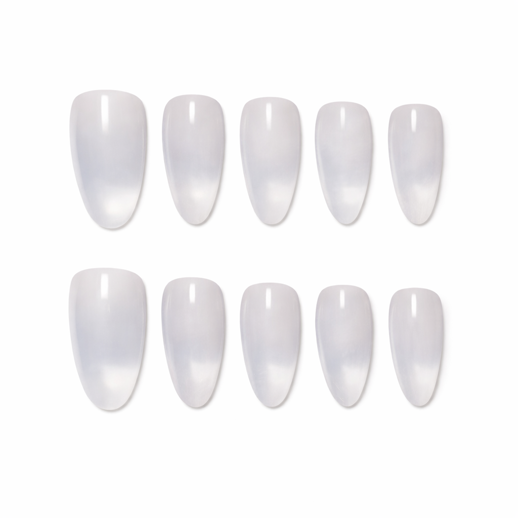 Silver Natalie hand made nails L36