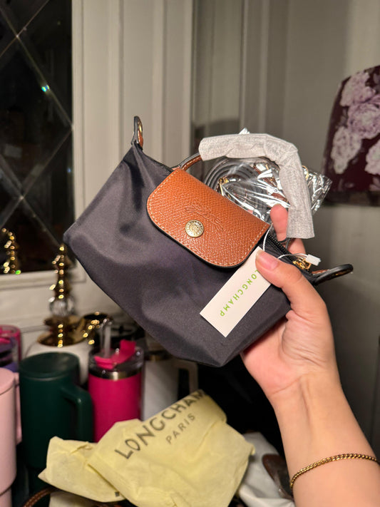 Black long champ bag