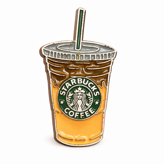 Iced Coffee Cup Design – Metal Phone Sticker
