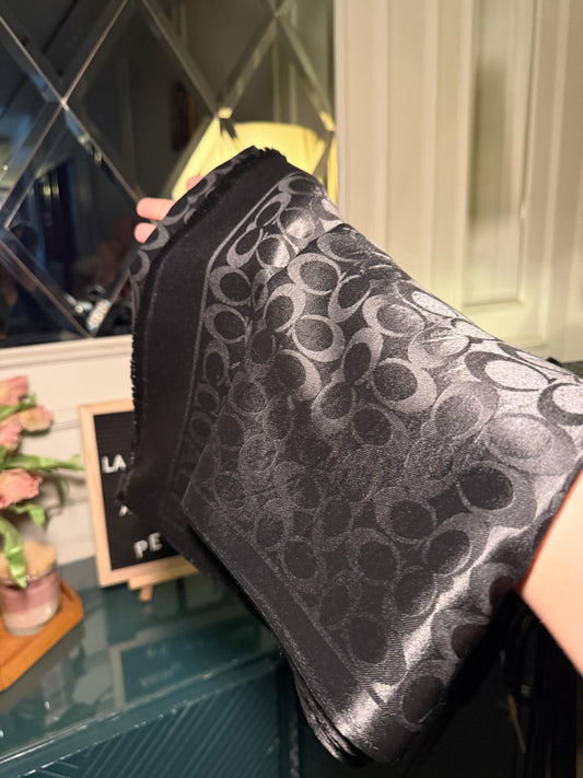 COACH Black scarf/ stole (IMMEDIATE DELIVERY AVAILABLE)