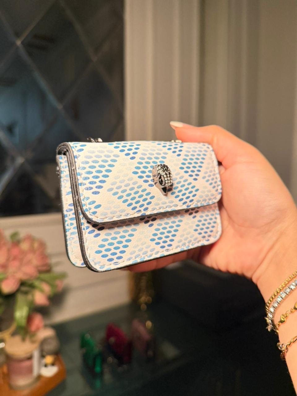 Kurt Geiger Kensington Mini Quilted Bag – Blue (IMMEDIATE DELIVERY AVAILABLE)