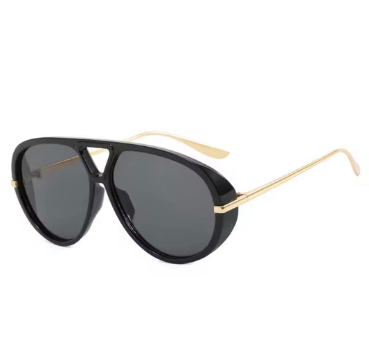Bottega Veneta Black grey pilot shape glasses (IMMEDIATE DELIVERY AVAILABLE)
