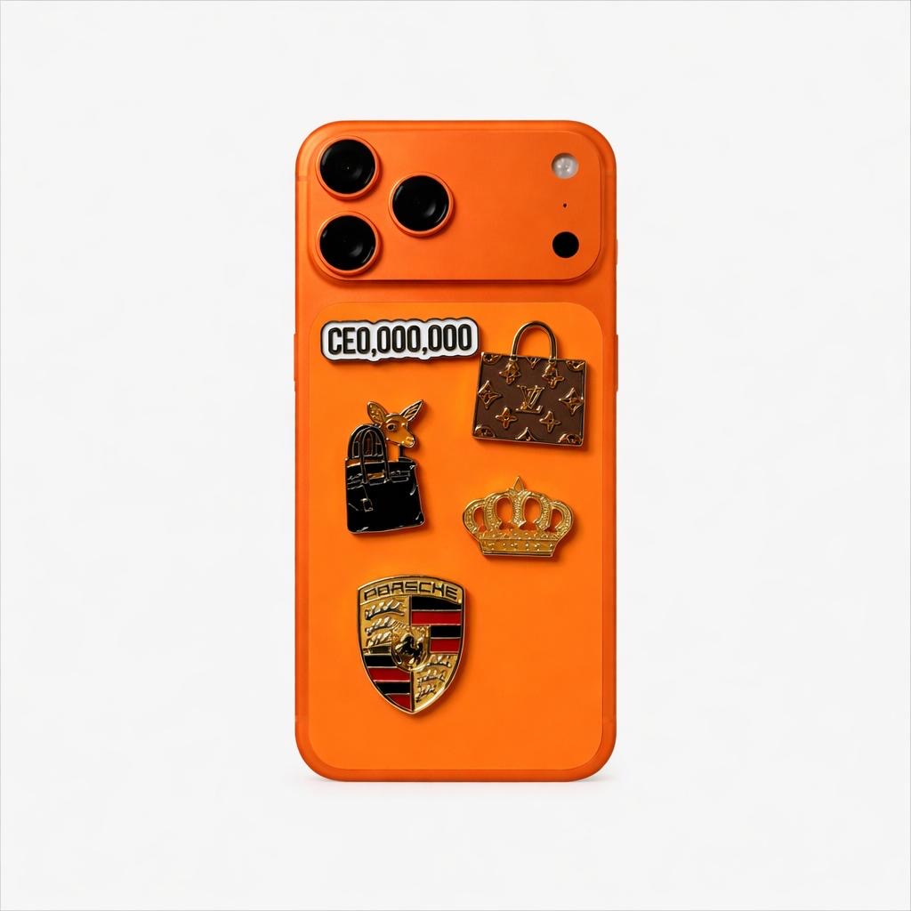 Metal Phone Charm Sticker Pack 
of 5 Bundle 7