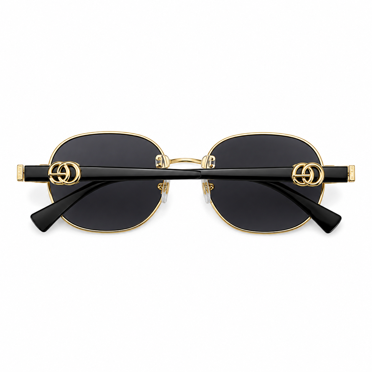 Gucci Gold Hexagonal Sunglasses