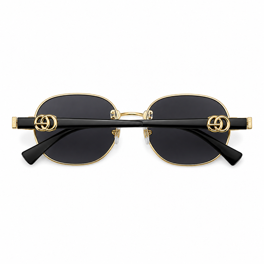 Gucci Gold Hexagonal Sunglasses