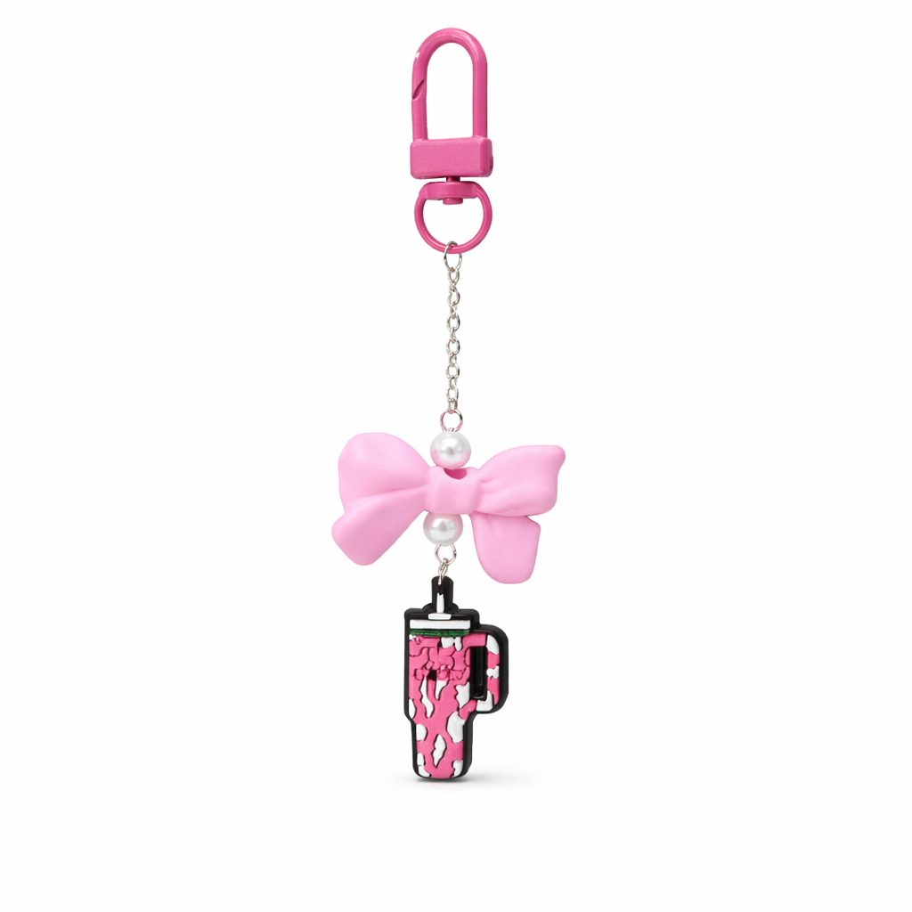 Tumbler charm with  bow
