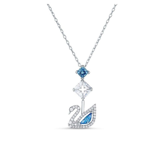 Swarovski Swan Pendant, Blue, Rhodium plated (Immediate Delivery Available) COME’S WITH BRANDED PACKAGING