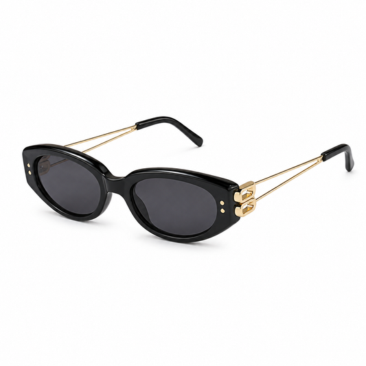 Gentle Monster Noir Oval Sunglasses